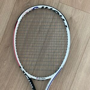 Tecnifibre Tennis Racket with Red and Blue Accents